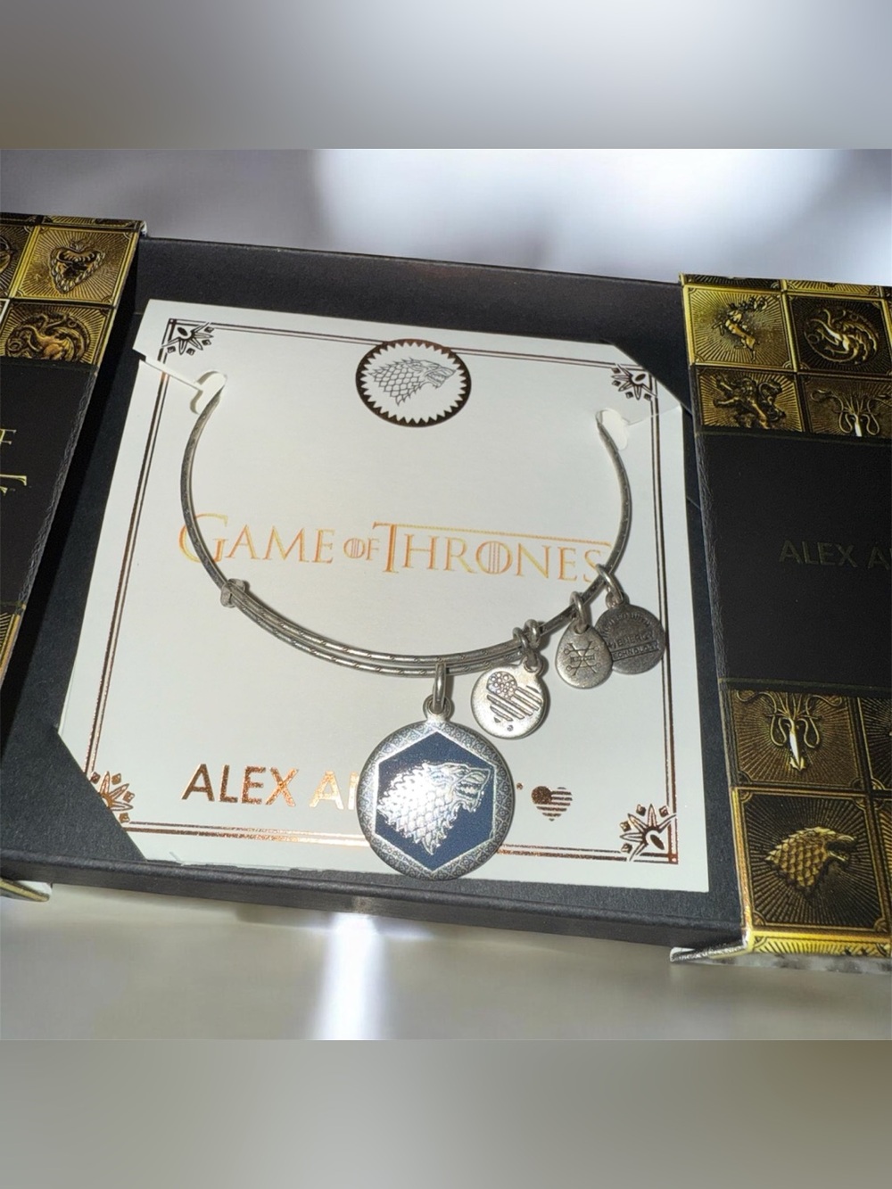 Alex and Ani Gold Game of Thrones Collector jewellery